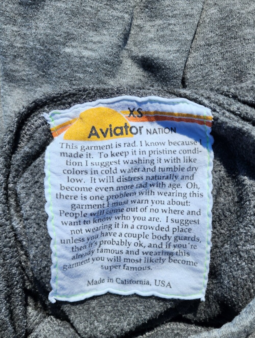 Aviator Nation Ninja Hoodie size XS - Picture 12 of 15